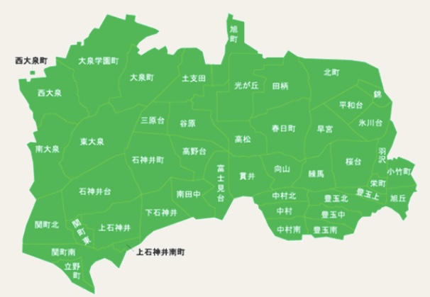 東京都練馬区地図