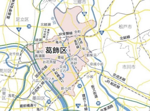東京都葛飾区地図