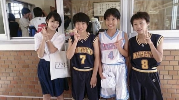 画像　中学時代バスケ