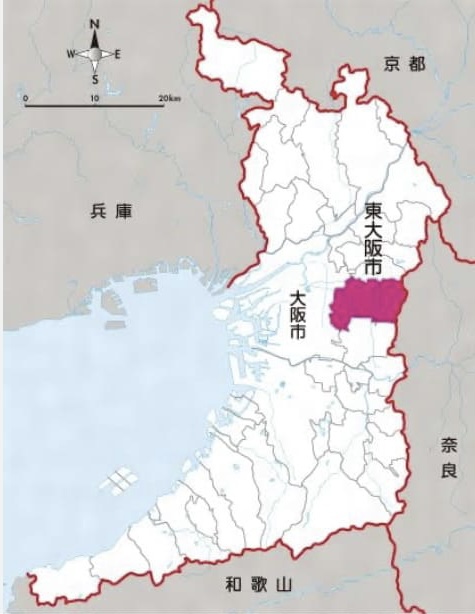 画像 大阪府東大阪市マップ