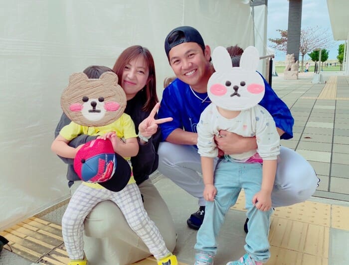 山崎康晃と姉・山崎麻美、甥・姪