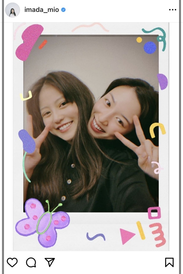 今田美桜さん親友の永野芽衣さんと
