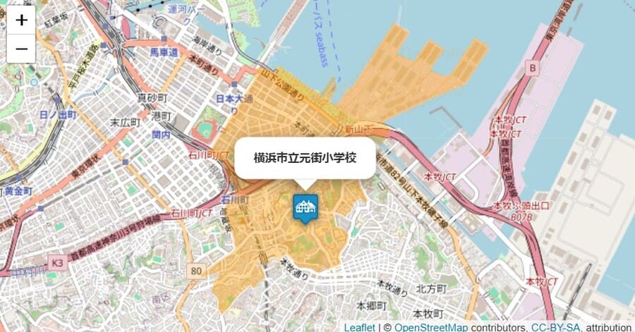 元町小学校校区