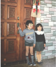 女優の矢田亜希子さん
幼少期の写真
