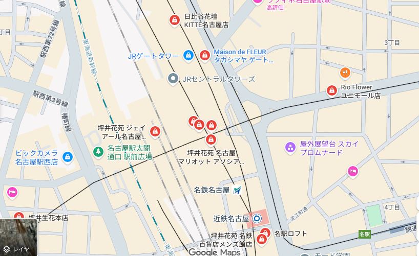 三山凌輝実家の花屋候補周辺画像