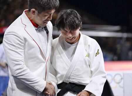 3位決定戦を制して涙を見せる舟久保遥香選手