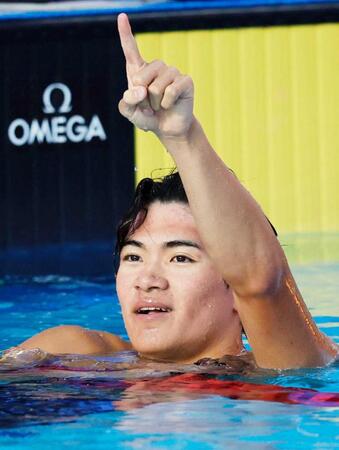 パンパシフィック選手権で個人メドレー2冠を達成した松下知之選手